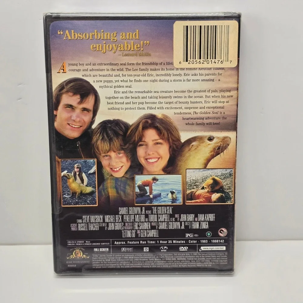The Golden Seal DVD 1983 Steve Railsback Michael Beck Family Adventure - Picture 2 of 4